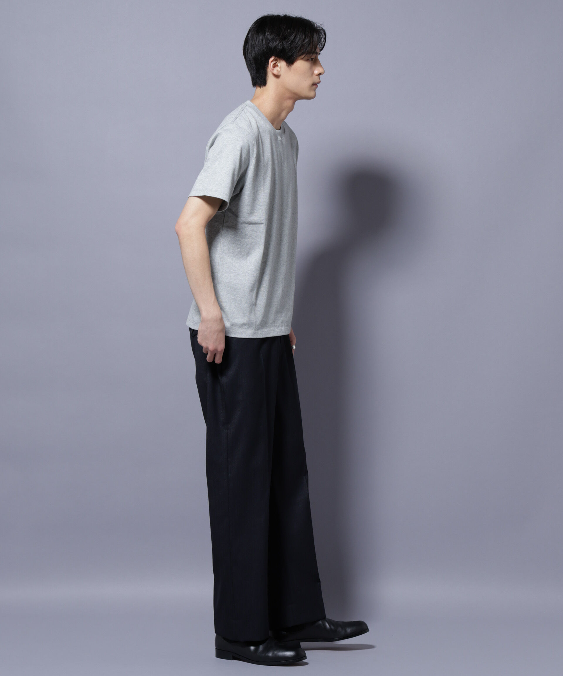 nano･universe「Anti Soaked(R) 汗染み防止 クルーネック レギュラーシルエットTシャツ」|Tシャツ・カットソー|