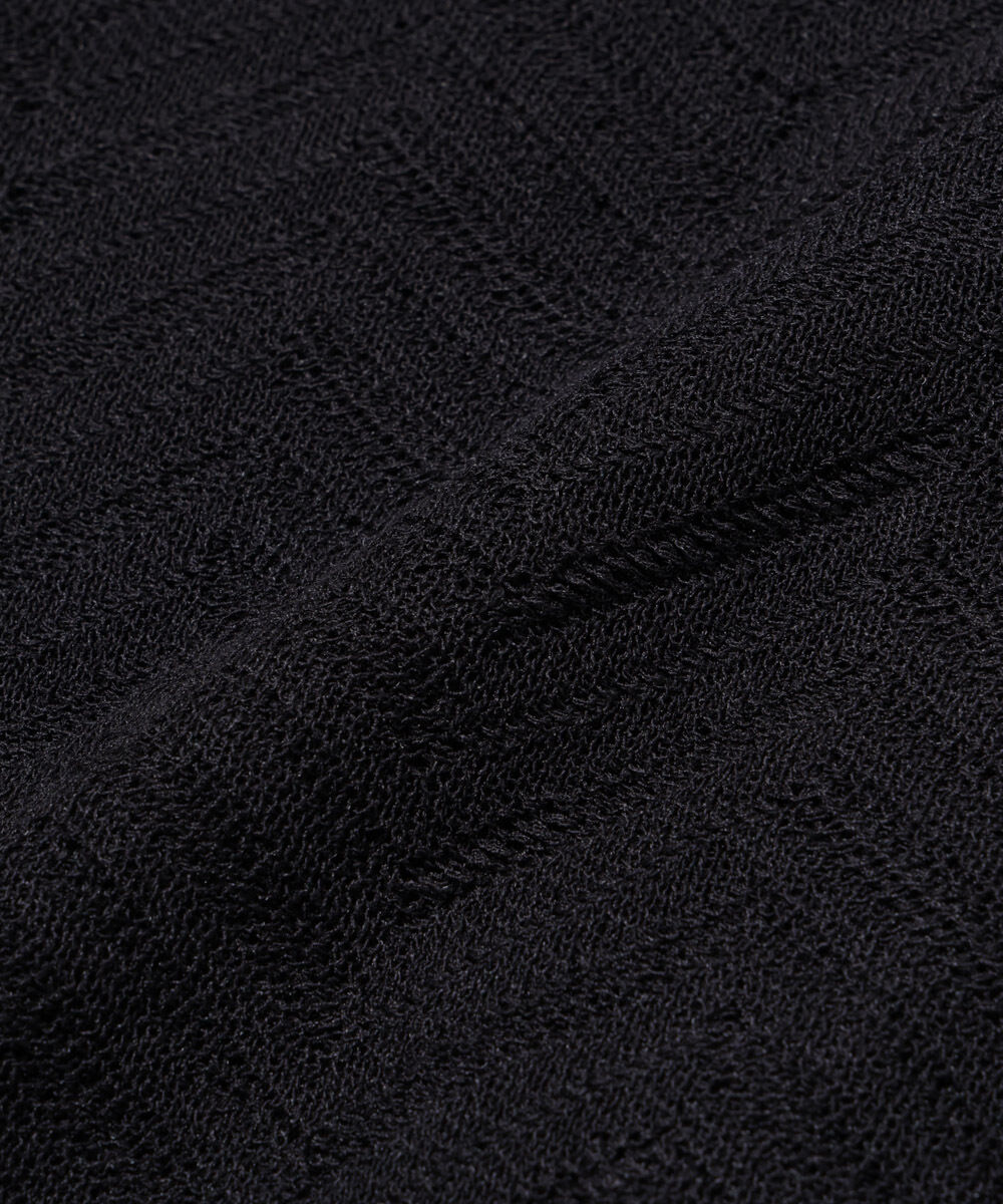 nano･universe「ハイゲージ ヘリンボーンニットシャツ」|ニット・セーター|