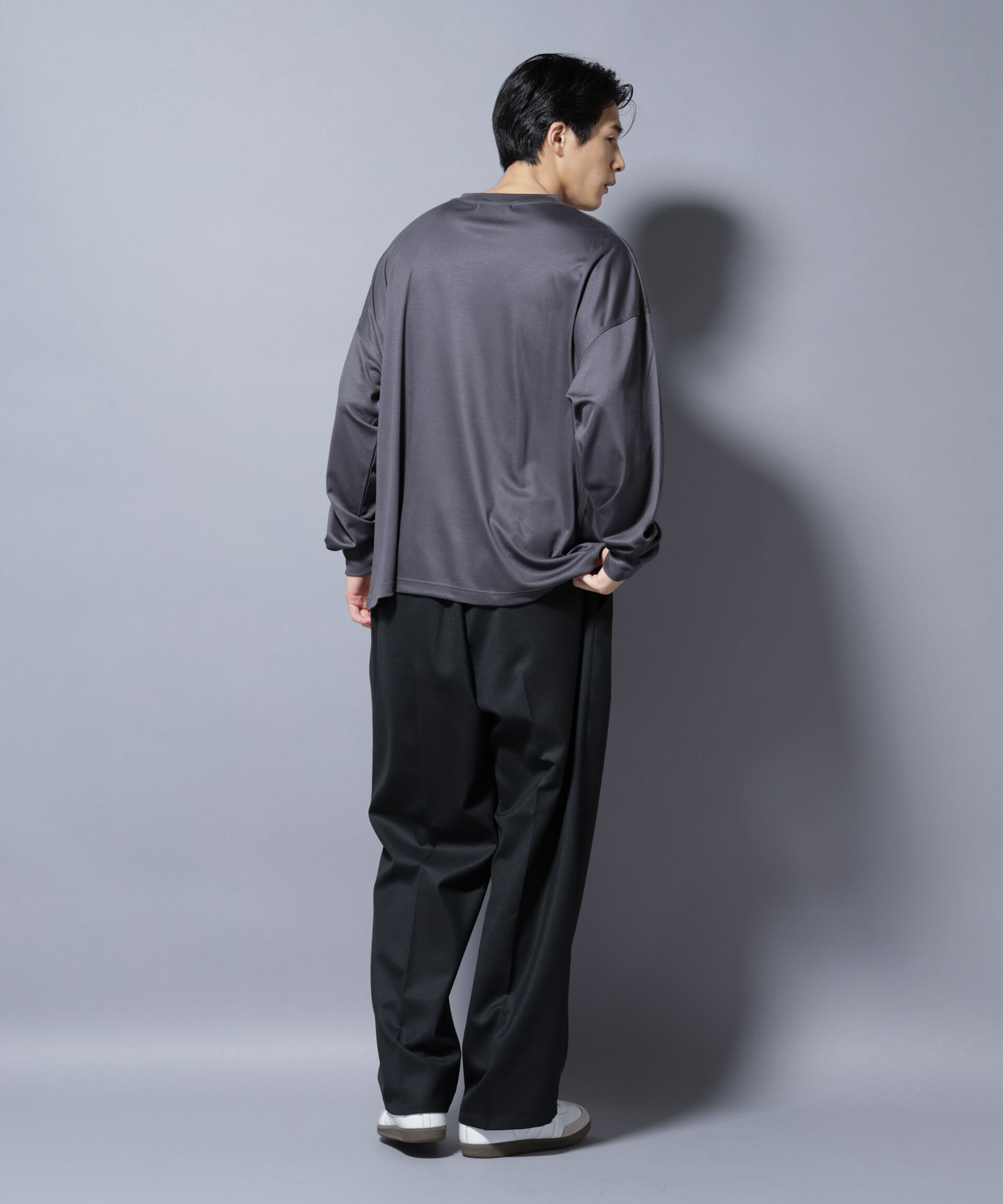 nano･universe「MIYATA&times;NANO JAPAN MADE キュプラ混 Tシャツ 長袖」|Tシャツ・カットソー|