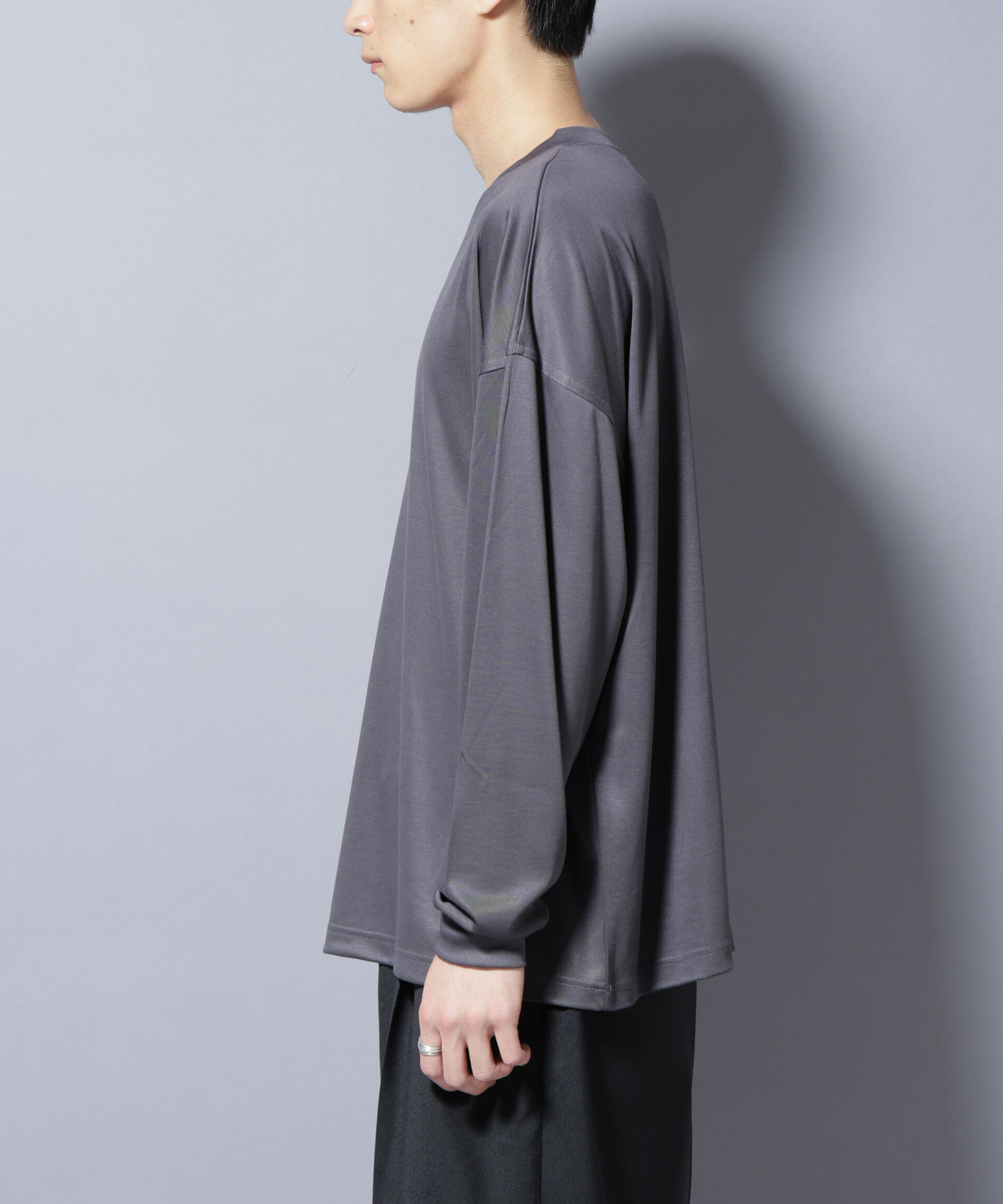 nano･universe「MIYATA&times;NANO JAPAN MADE キュプラ混 Tシャツ 長袖」|Tシャツ・カットソー|