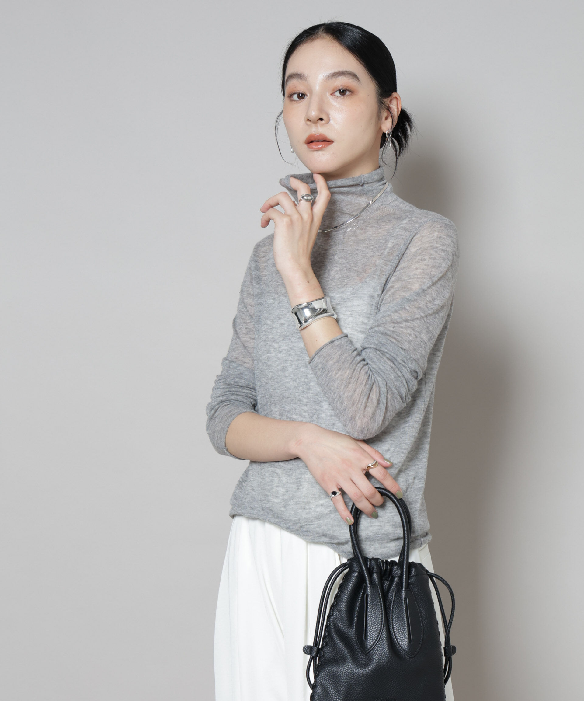 nano･universe「スイビウールタートルネックニットプルオーバー」|ニット・セーター|