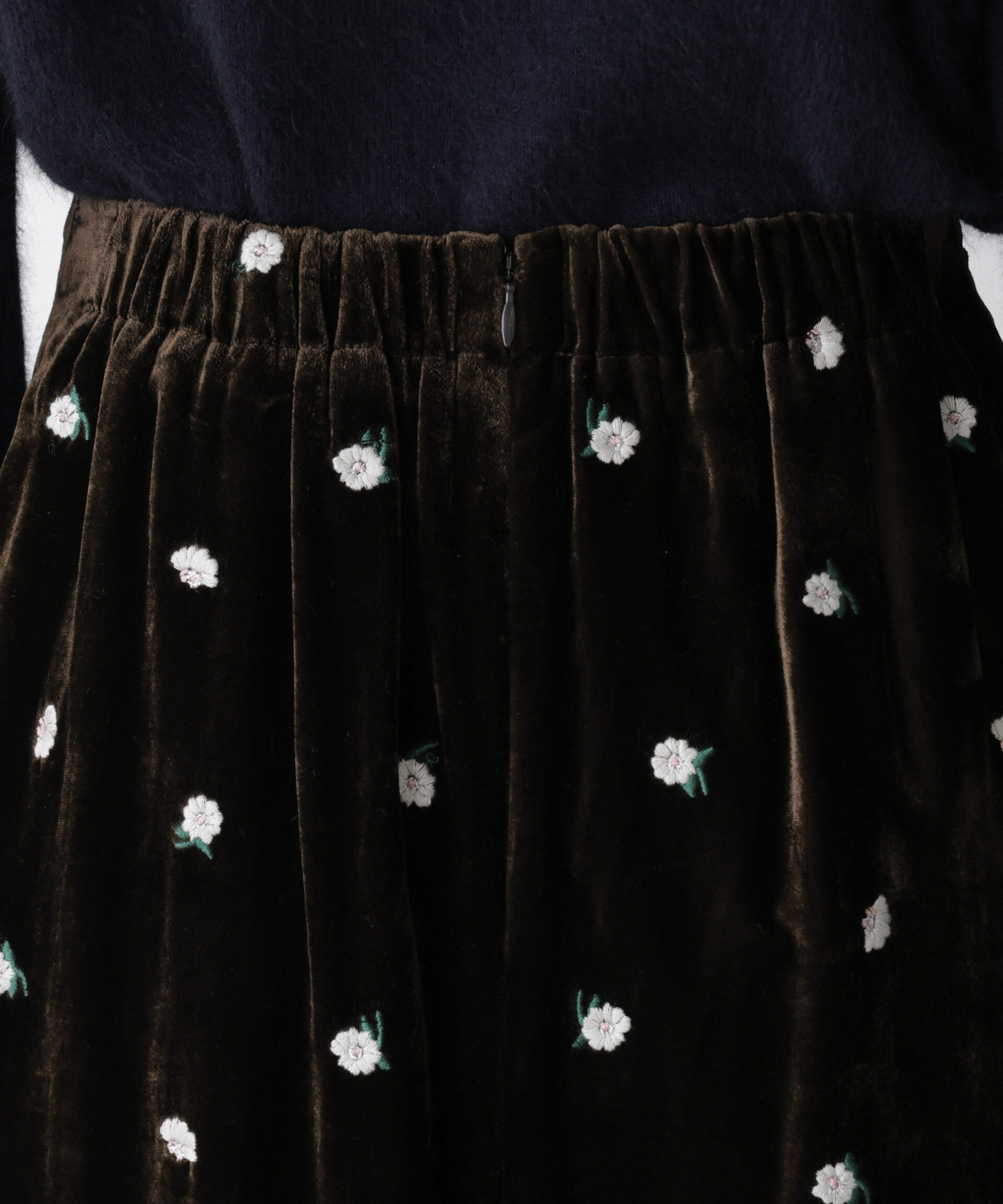  「「STEVELOUR」ベロアブルームロングスカート(セットアップ可)」|スカート|