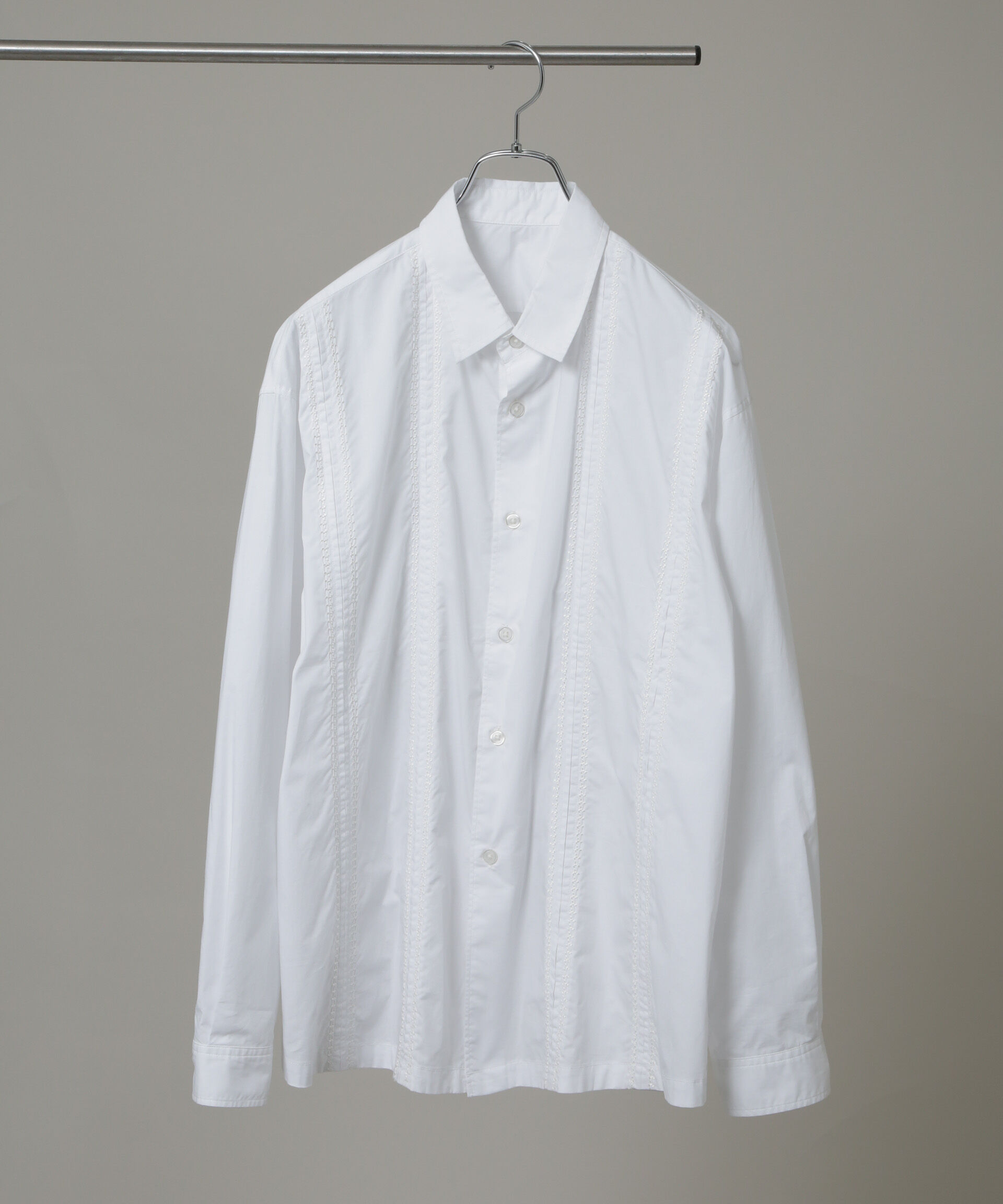  「「HOTEL LACE」デザインステッチロングスリーブシャツ」|シャツ・ブラウス|