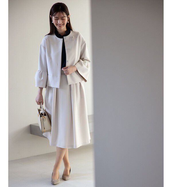 組曲「【VERY掲載・KUMIKYOKU NAVY】スタンドフリルTEEブラウス」|シャツ・ブラウス|