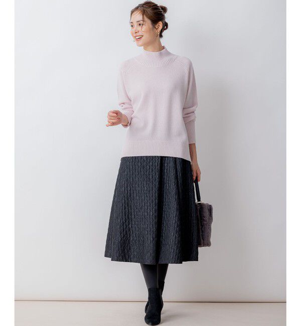 組曲「【8色展開・WEB限定】ウールカシミヤミックス ハイネック ニット」|ニット・セーター|