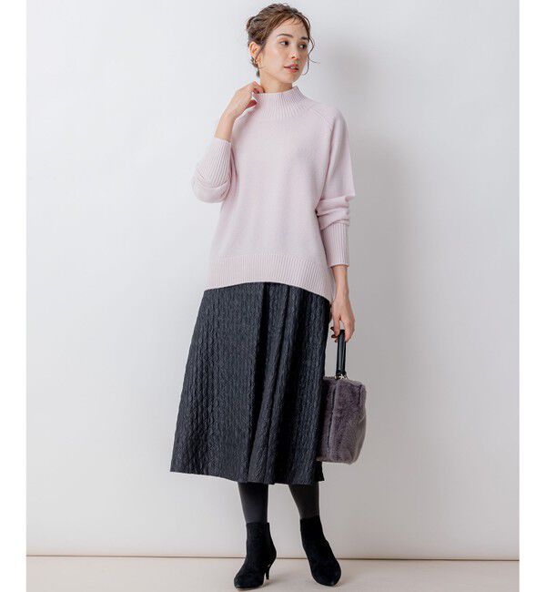 組曲「【8色展開・WEB限定】ウールカシミヤミックス ハイネック ニット」|ニット・セーター|