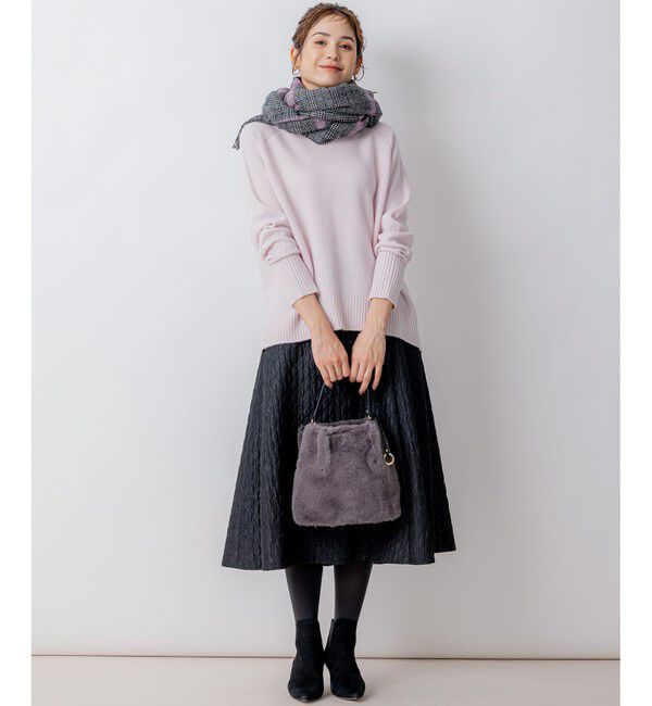 組曲「【8色展開・WEB限定】ウールカシミヤミックス ハイネック ニット」|ニット・セーター|