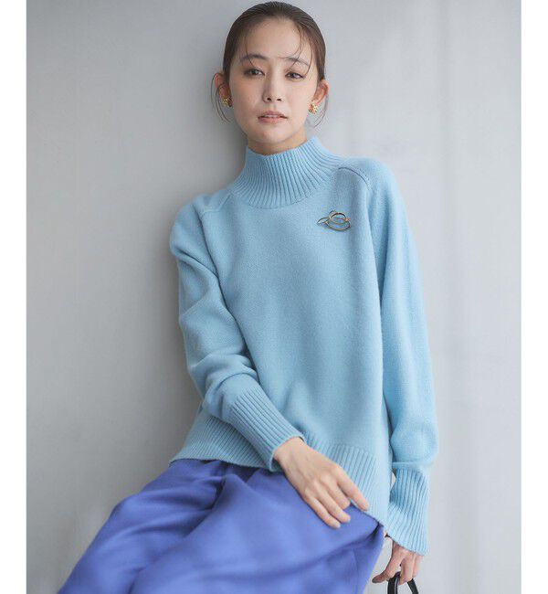 組曲「【8色展開・WEB限定】ウールカシミヤミックス ハイネック ニット」|ニット・セーター|
