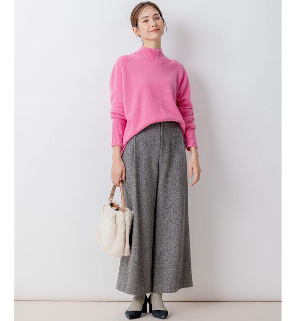 組曲「【8色展開・WEB限定】ウールカシミヤミックス ハイネック ニット」|ニット・セーター|