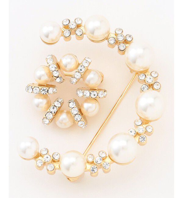 ANY SIS「【2SET】クレセントセット ブローチ」|ブローチ・コサージュ|