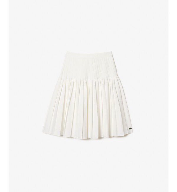 LACOSTE「コットンツイルプリーツテニススカート」|スカート|ホワイト