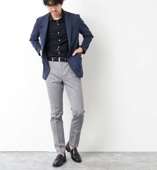 NOLLEY'S goodman「《ビジカジ対応》綿麻COOLMAX スリムフィットパンツ 25SS」|チノ|