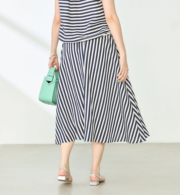 NOLLEY'S「《セットアップ対応》ドビーストライプフレアスカート」|フレア|