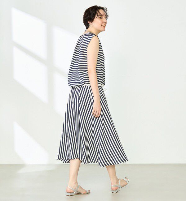 NOLLEY'S「《セットアップ対応》ドビーストライプフレアスカート」|フレア|