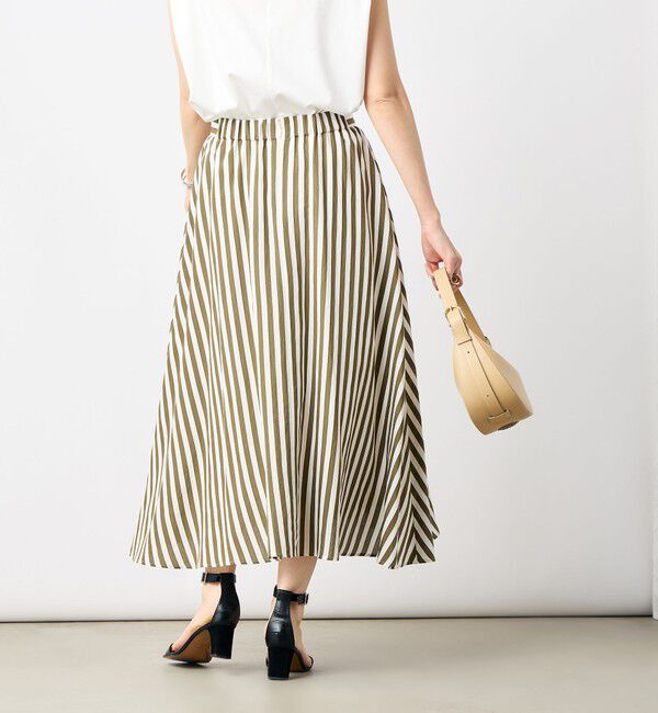 NOLLEY'S「《セットアップ対応》ドビーストライプフレアスカート」|フレア|