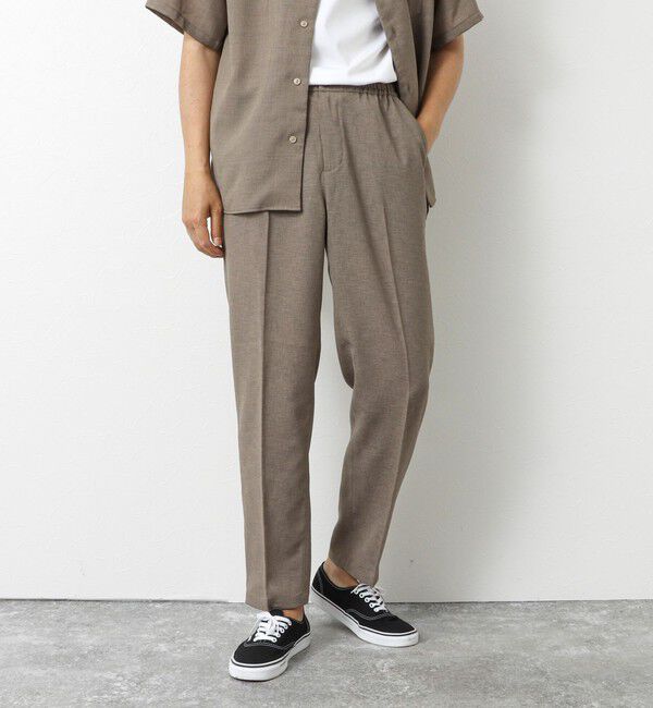 NOLLEY'S goodman「《セットアップ対応》《EVALET》吸水速乾 ストレッチ イージーパンツ 25SS」|チノ|ベージュ