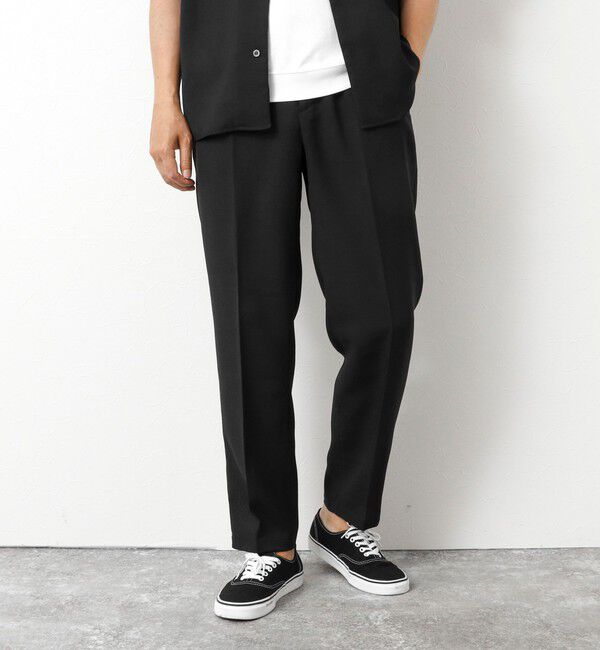 NOLLEY'S goodman「《セットアップ対応》《EVALET》吸水速乾 ストレッチ イージーパンツ 25SS」|チノ|ブラック