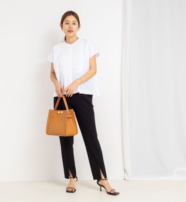 NOLLEY'S「フレンチスリーブフリルブラウス」|シャツ・ブラウス|