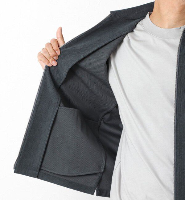 NOLLEY'S goodman「《セットアップ対応》ストレッチコーデュロイ ストレッチ ジップシャツ ブルゾン 25AW」|ブルゾン・スタジャン|