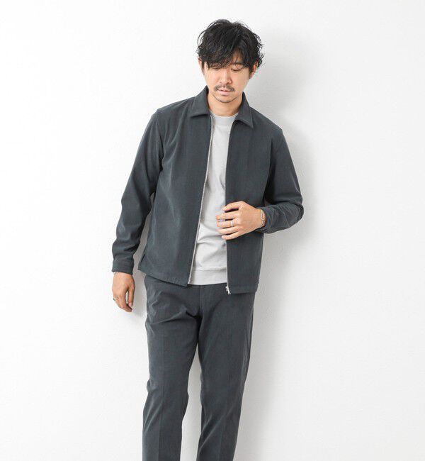 NOLLEY'S goodman「《セットアップ対応》ストレッチコーデュロイ ストレッチ ジップシャツ ブルゾン 25AW」|ブルゾン・スタジャン|