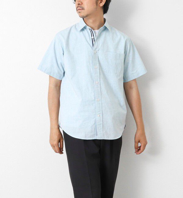 NOLLEY'S goodman「綿麻レギュラーカラー テープシャツ 25SS」|シャツ・ブラウス|