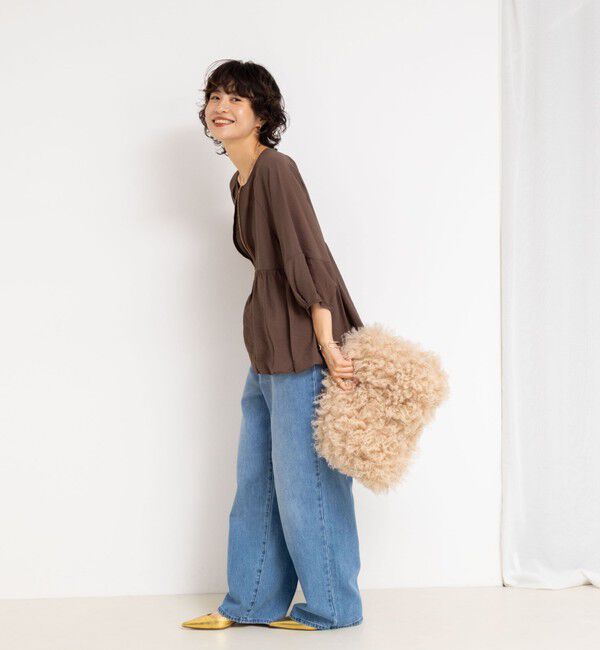 NOLLEY'S「ペプラムバルーンライトブルゾン」|ブルゾン・スタジャン|