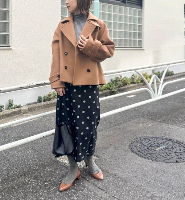 NOLLEY'S「ウールカシミヤダブルブレストコート」|ピーコート|