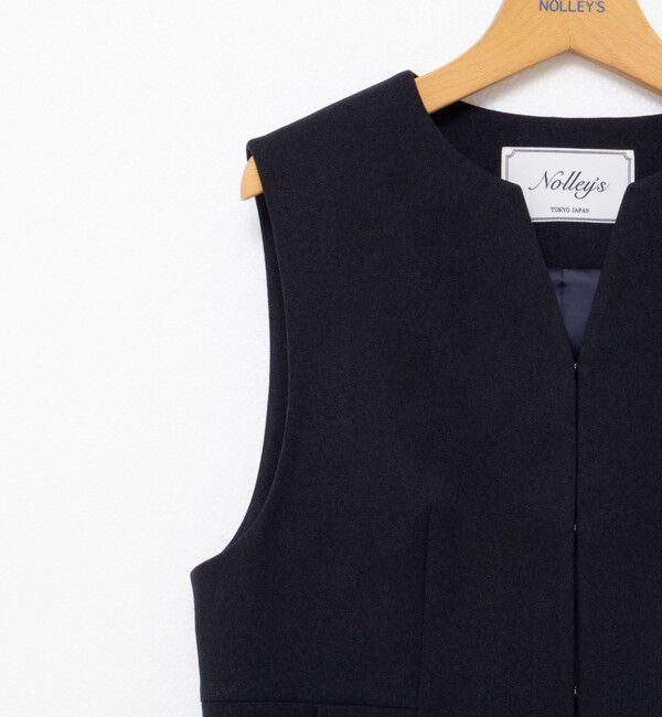 NOLLEY'S「《セットアップ対応》ウォッシャブルサージストレッチジレ」|ベスト・ジレ|
