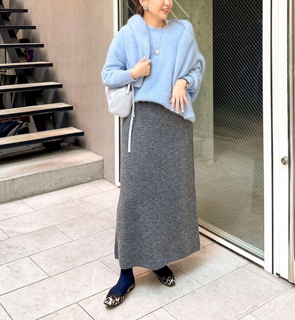 NOLLEY'S sophi「《手洗い可能》アルパカ混ロングスカート」|フレア|