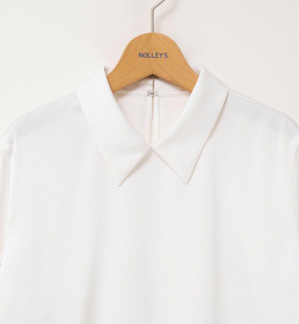 NOLLEY'S「ウォッシャブルNEWオトナサテン襟付きブラウス」|シャツ・ブラウス|