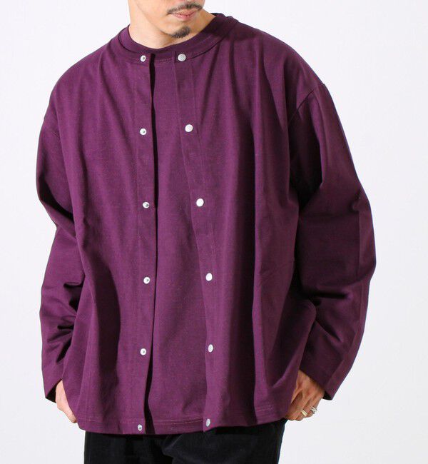 GLOSTER「【春の人気作が復刻】【裏グラデーションシリーズ】天竺クルーカーディガン」|カーディガン|