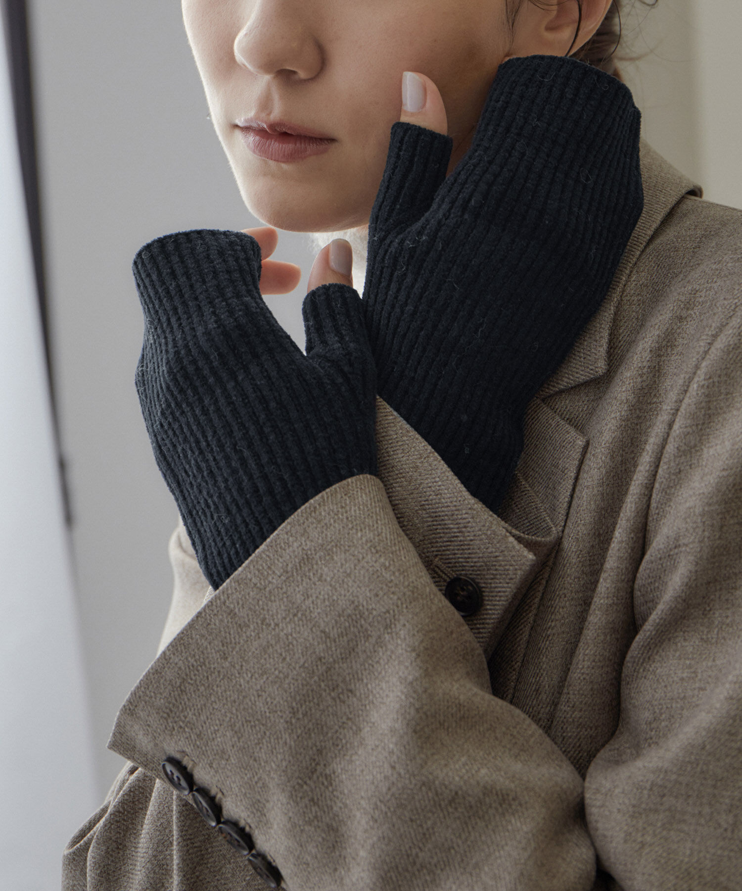 SALON adam et rope'「アームウォーマー -CreamyCotton /クリーミーコットン-」|手袋|