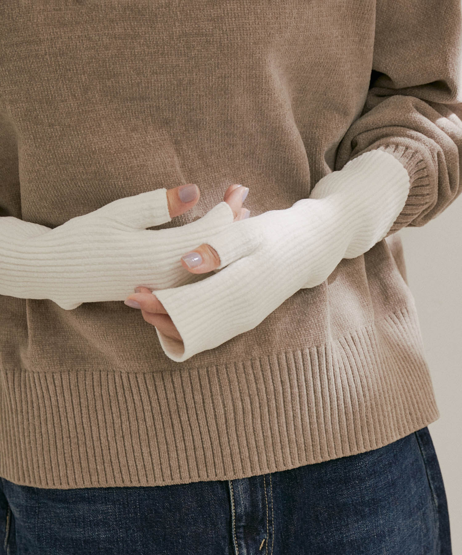 SALON adam et rope'「アームウォーマー -CreamyCotton /クリーミーコットン-」|手袋|