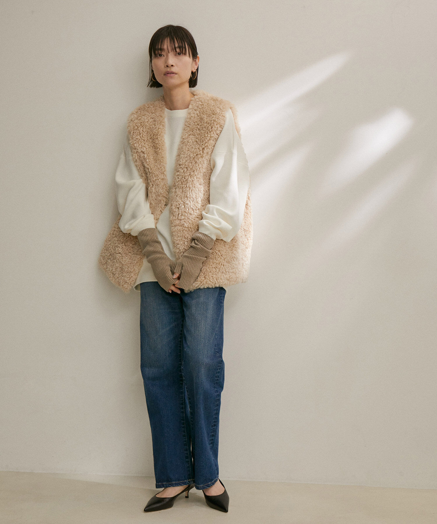 SALON adam et rope'「アームウォーマー -CreamyCotton /クリーミーコットン-」|手袋|