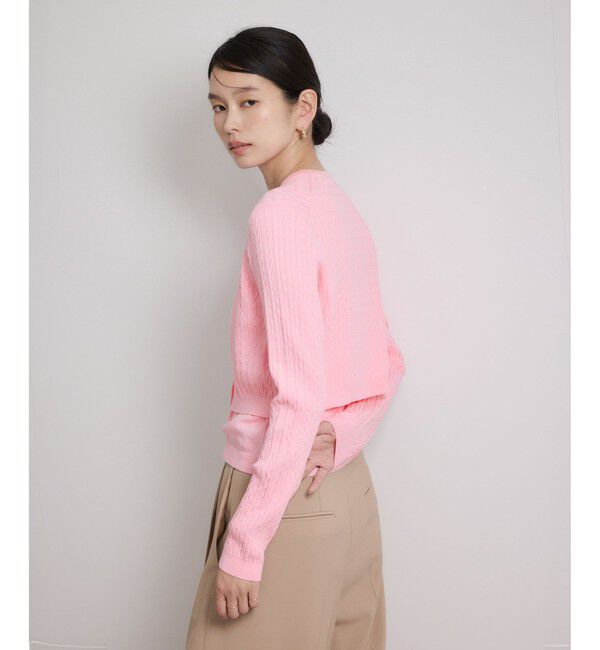 ROPE「ミニケーブルセパレートカーディガン（アンサンブル）/ イージーケア」|カーディガン|