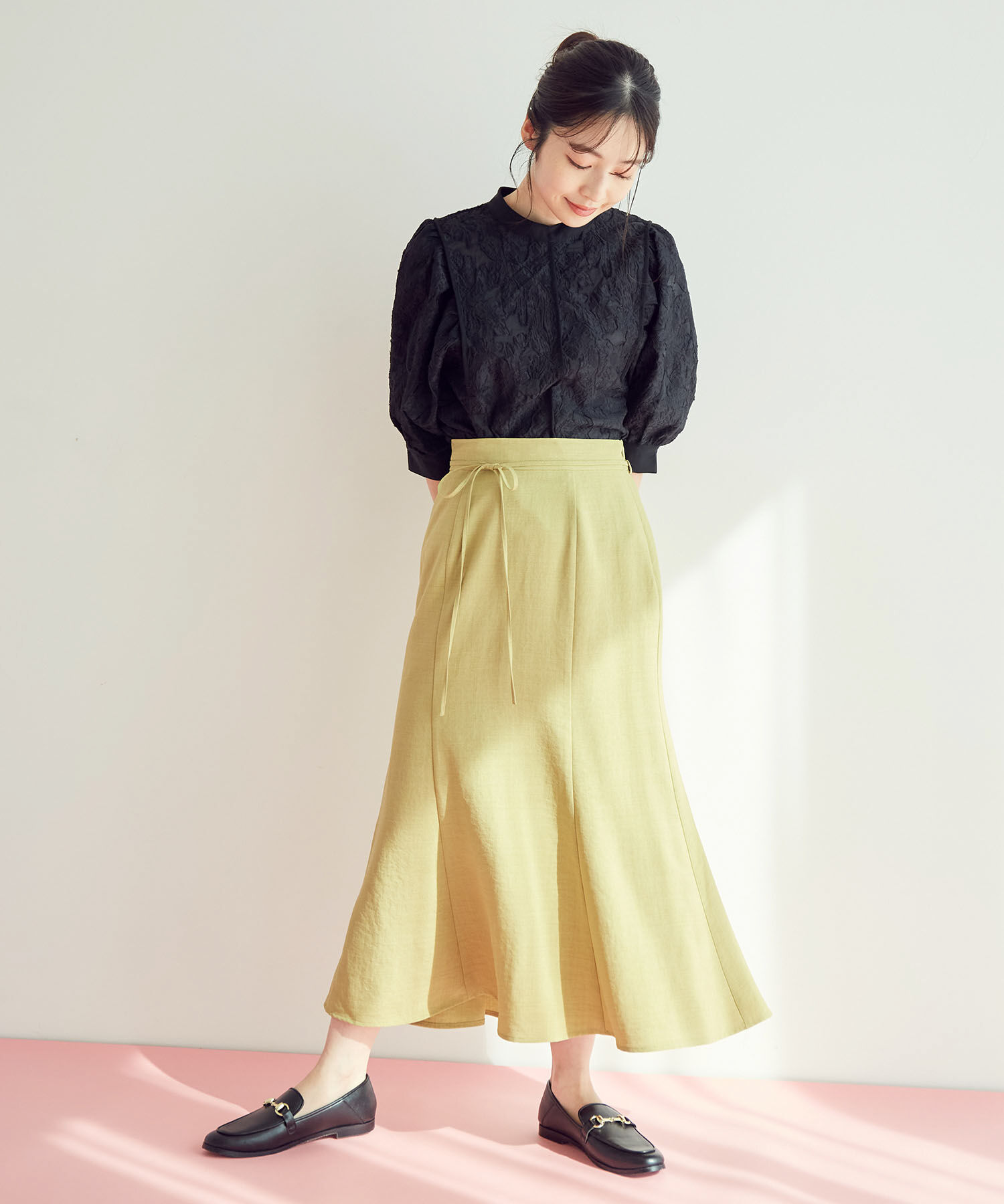 VIS「【一部サイズ公式サイト・直営店舗限定】リネンライクマーメイドスカート【sustainable】」|スカート|