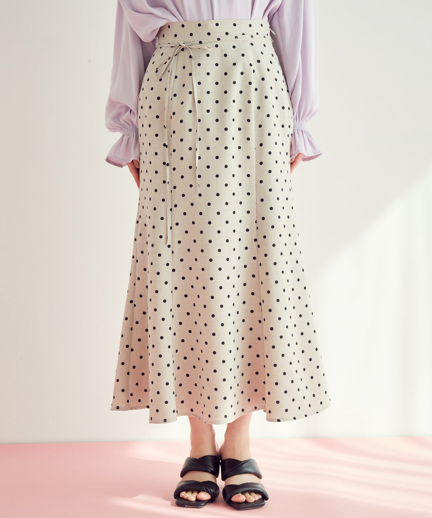 VIS「【一部サイズ公式サイト・直営店舗限定】リネンライクマーメイドスカート【sustainable】」|スカート|