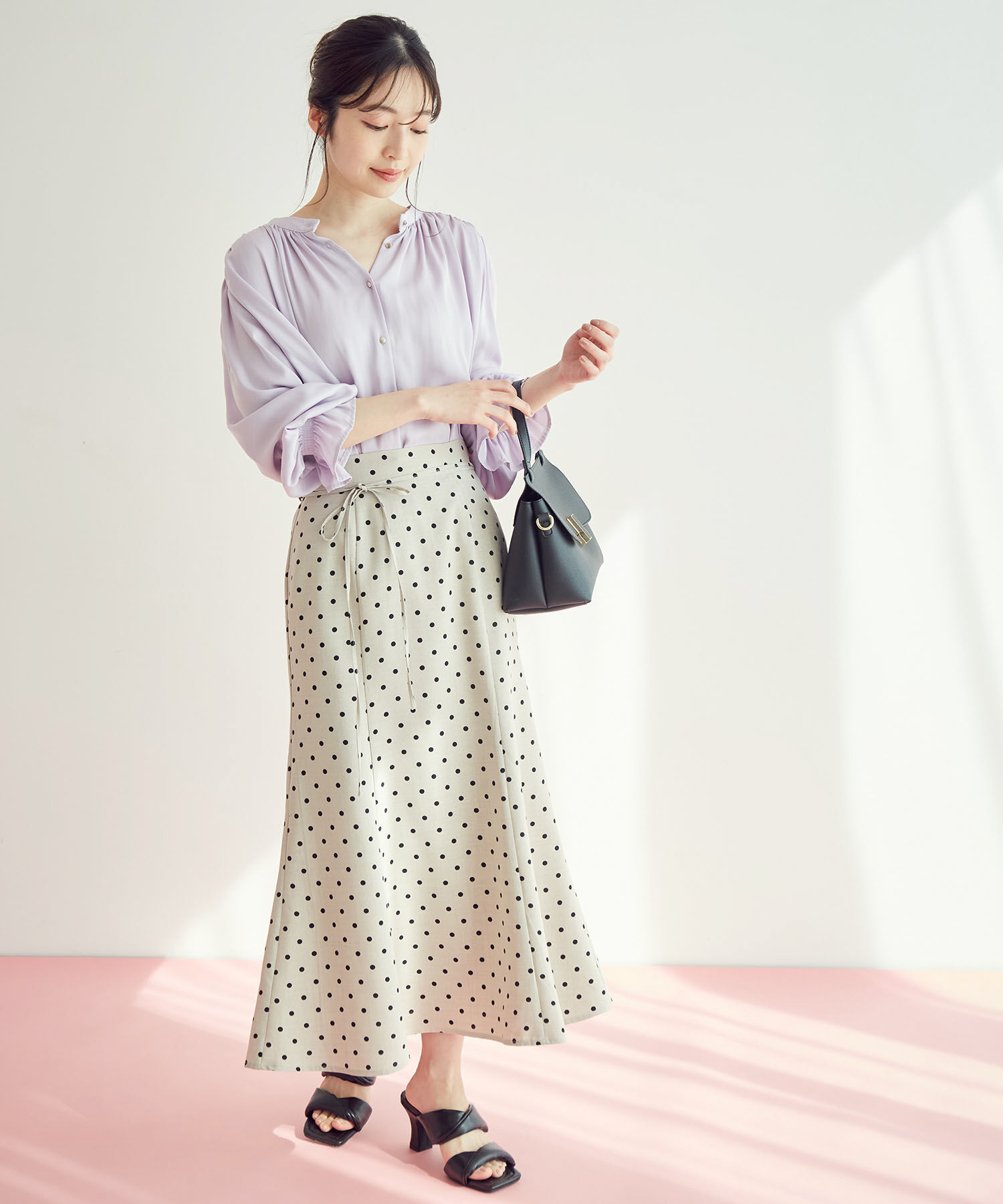 VIS「【一部サイズ公式サイト・直営店舗限定】リネンライクマーメイドスカート【sustainable】」|スカート|