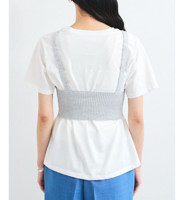 VIS「スパンコールニットビスチェ」|キャミソール|