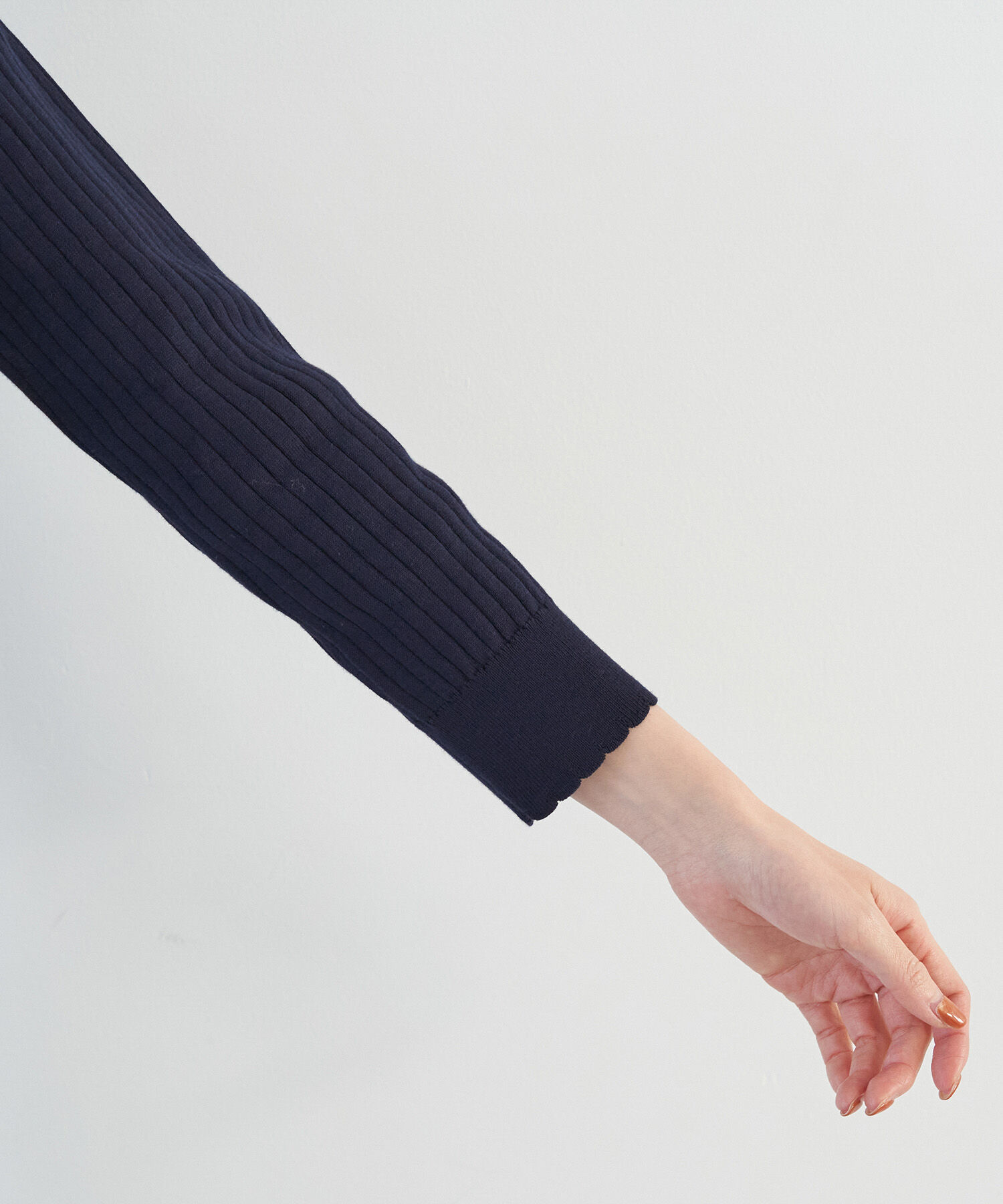 Rope&rsquo;Picnic「オーガニックスイスコットン7分袖ニットプルオーバー」|ニット・セーター|