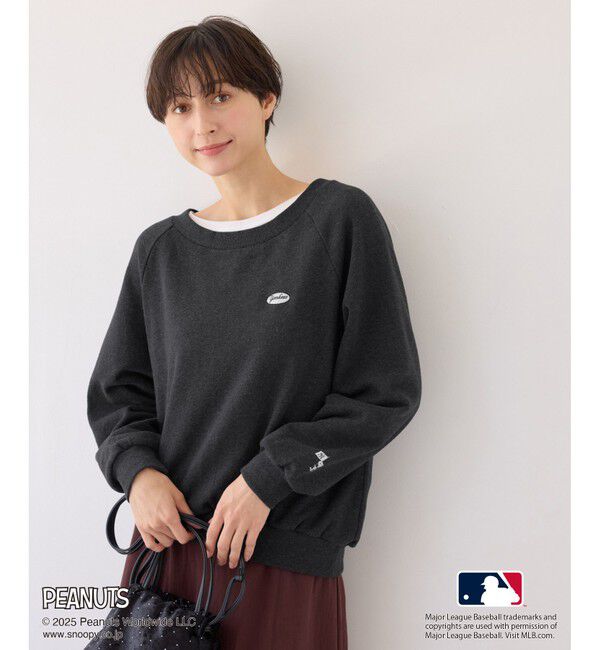 Rope&rsquo;Picnic「【PEANUTS&times;MLB COLLECTION by ROPE' PICNIC】オフショルスウェット」|スウェット・ジャージ|