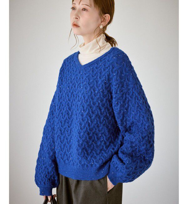 Rope&rsquo;Picnic「ミニフラワースパンコールニット」|ニット・セーター|