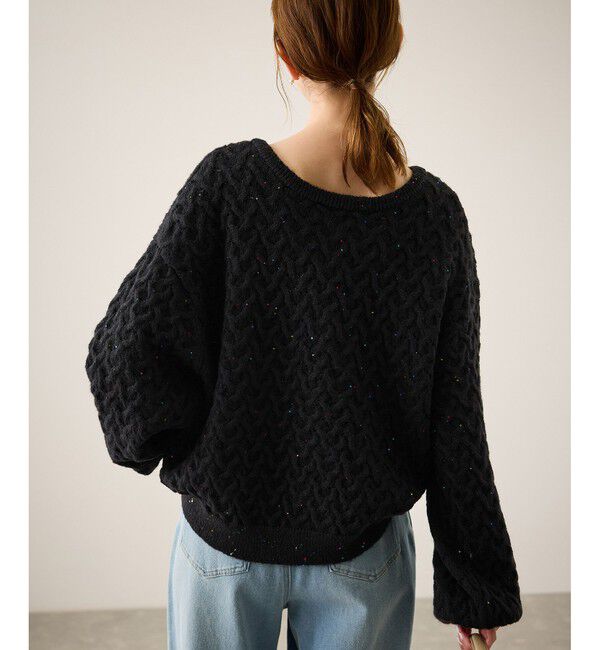 Rope&rsquo;Picnic「ミニフラワースパンコールニット」|ニット・セーター|