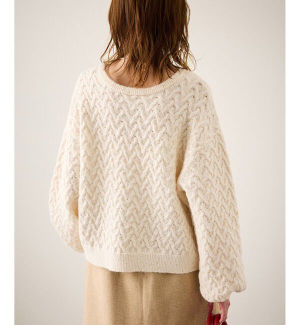 Rope&rsquo;Picnic「ミニフラワースパンコールニット」|ニット・セーター|