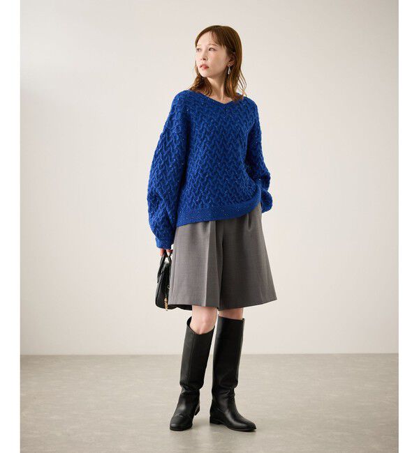 Rope&rsquo;Picnic「ミニフラワースパンコールニット」|ニット・セーター|