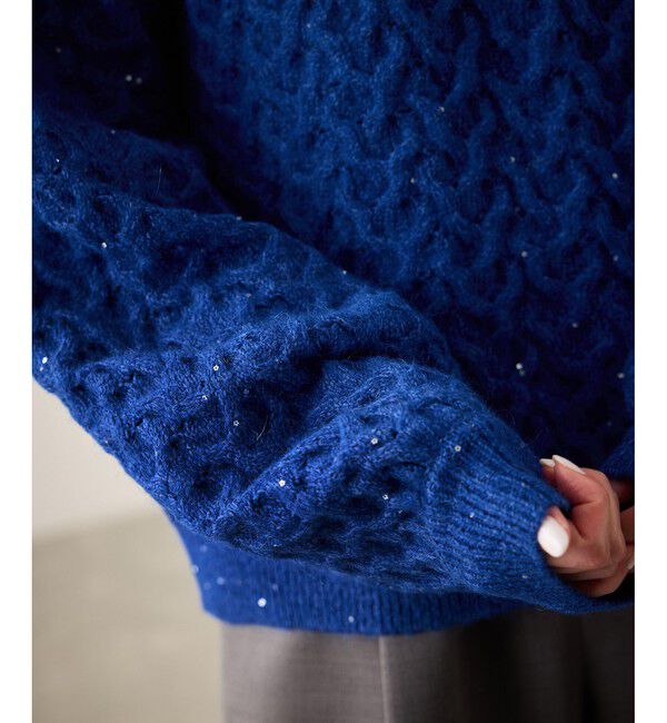 Rope&rsquo;Picnic「ミニフラワースパンコールニット」|ニット・セーター|