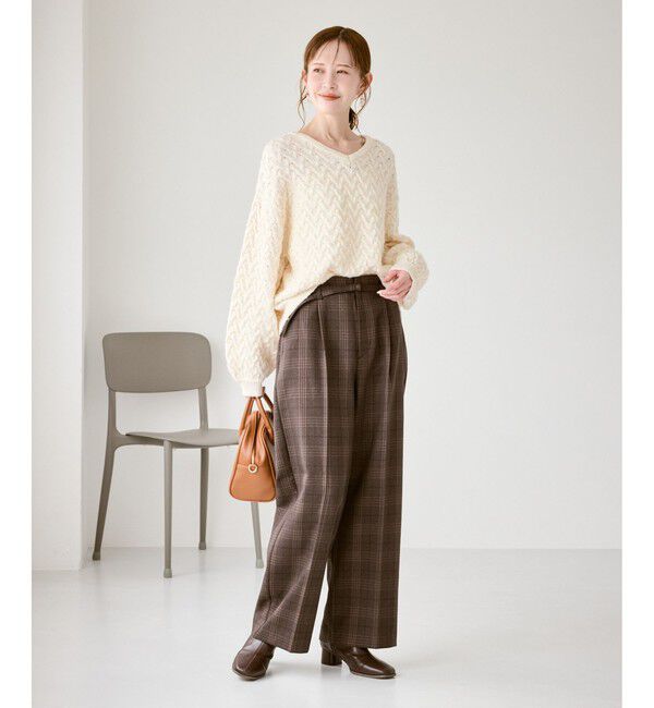 Rope&rsquo;Picnic「ミニフラワースパンコールニット」|ニット・セーター|