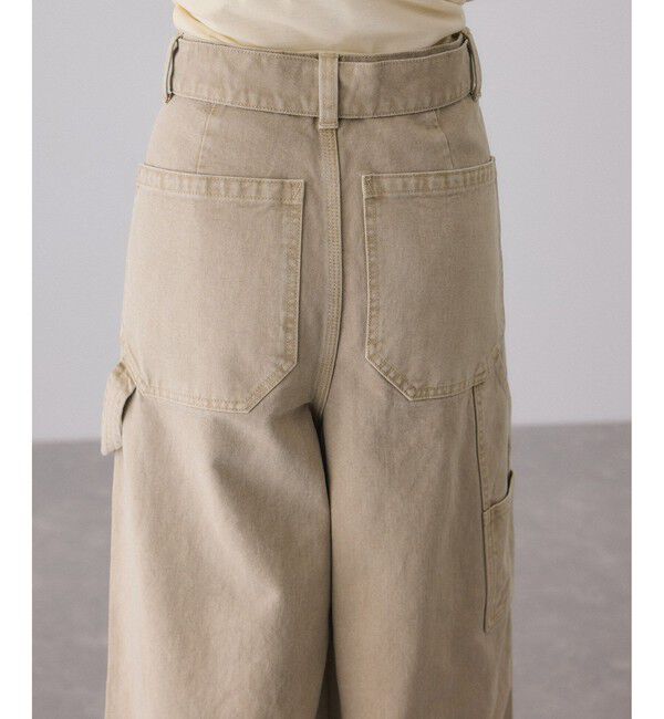 ADAM ET ROPE'「ペインターワイドパンツ」|チノ|