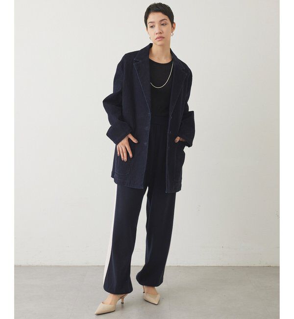 THE PAUSE「【THE PAUSE】フロッキーデニムジャケット」|デニムジャケット|