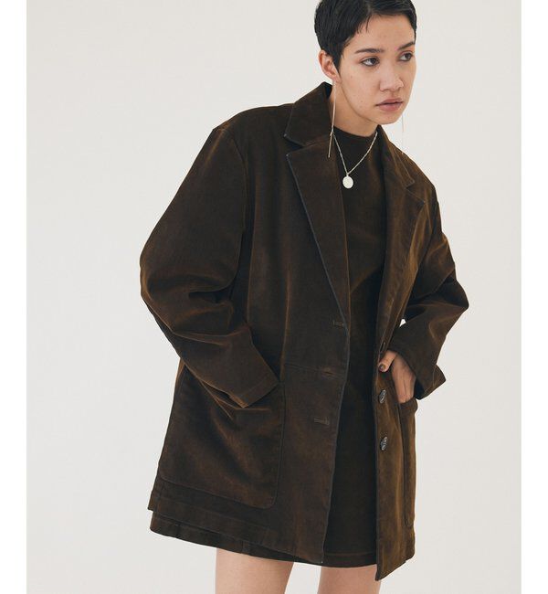 THE PAUSE「【THE PAUSE】フロッキーデニムジャケット」|デニムジャケット|